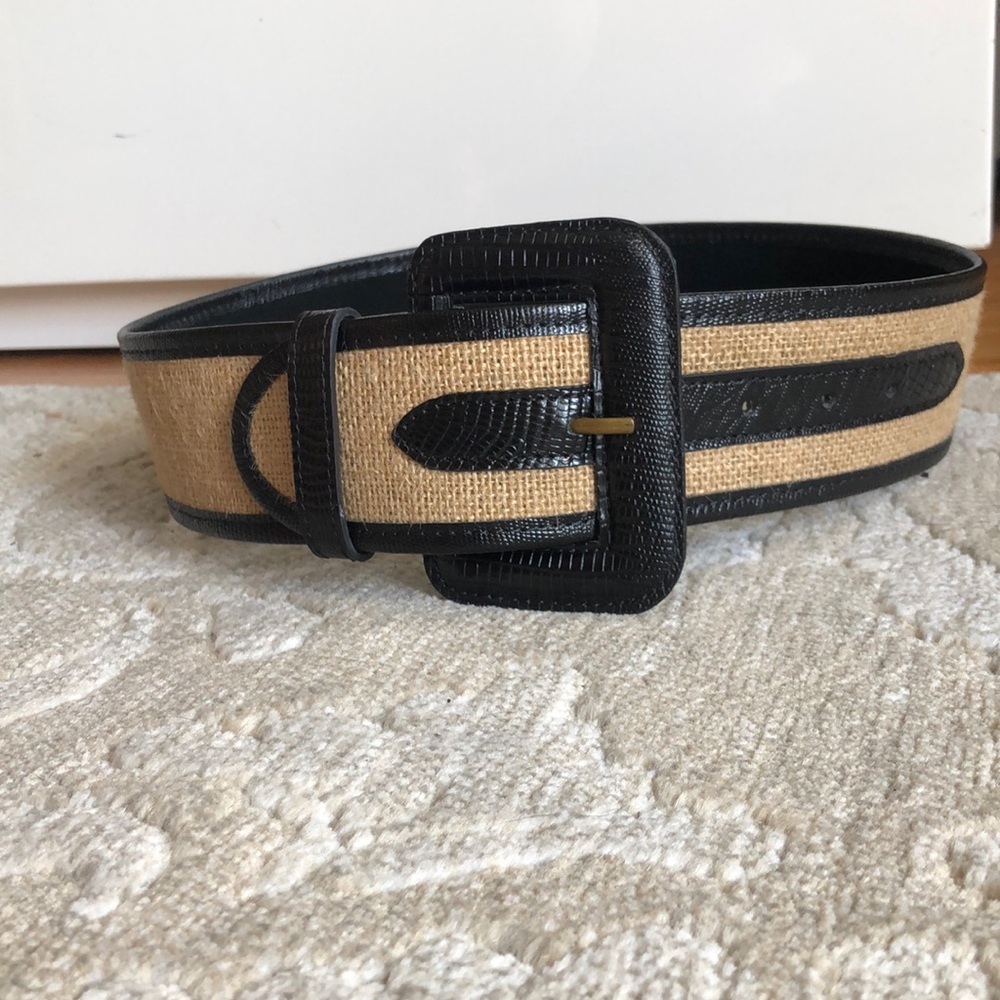 Banana Republic raffia belt